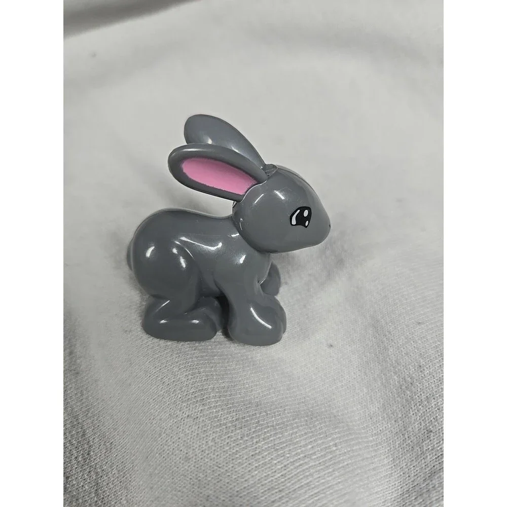 Lego Duplo GREY BUNNY RABBIT Animal Zoo PET Easter Part
